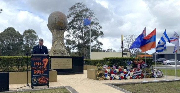 Hellenic presence felt at Assyrian Genocide commemorations in Sydney