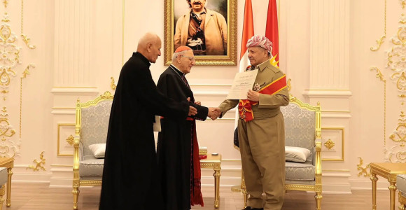 President Masoud Barzani receives Vatican honor for promoting peace